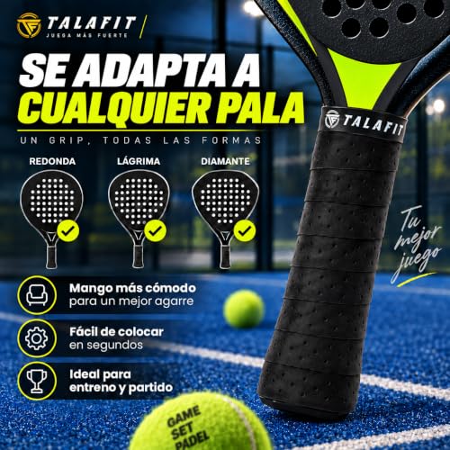 Thumbnail 4 de TALAFIT OverGrips Pro - Pack de 4 grip perforados para pádel