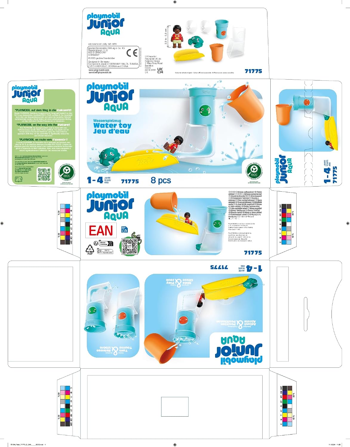 Thumbnail 6 de PLAYMOBIL JUNIOR Aqua Wasserfalltank mit Rutsche 71775