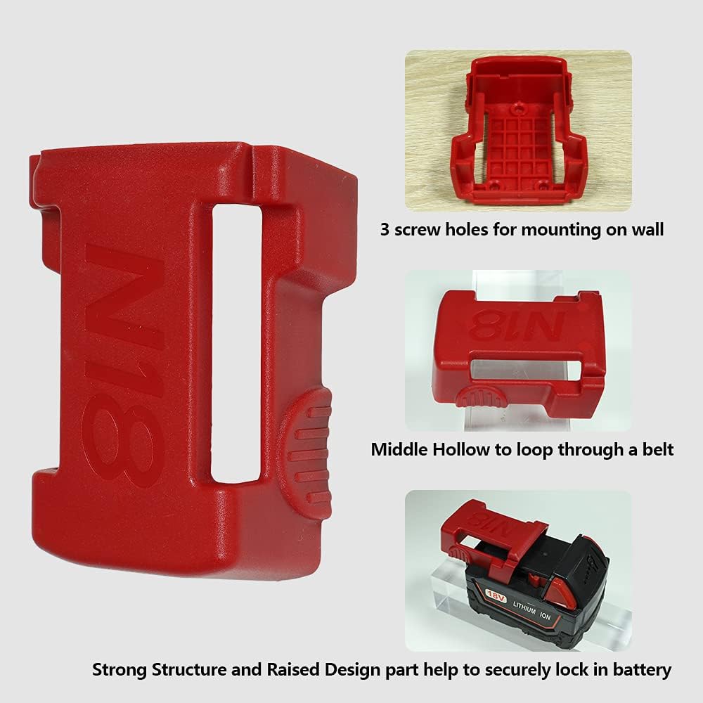 Detalle 2 de Milwaukee Battery Holder Mount 5-Pack