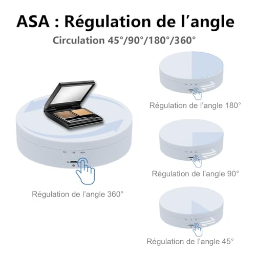 Detalle 2 de Mcbazel Support rotatif à 360° — Plateau tournant motorisé pour bijoux et montres