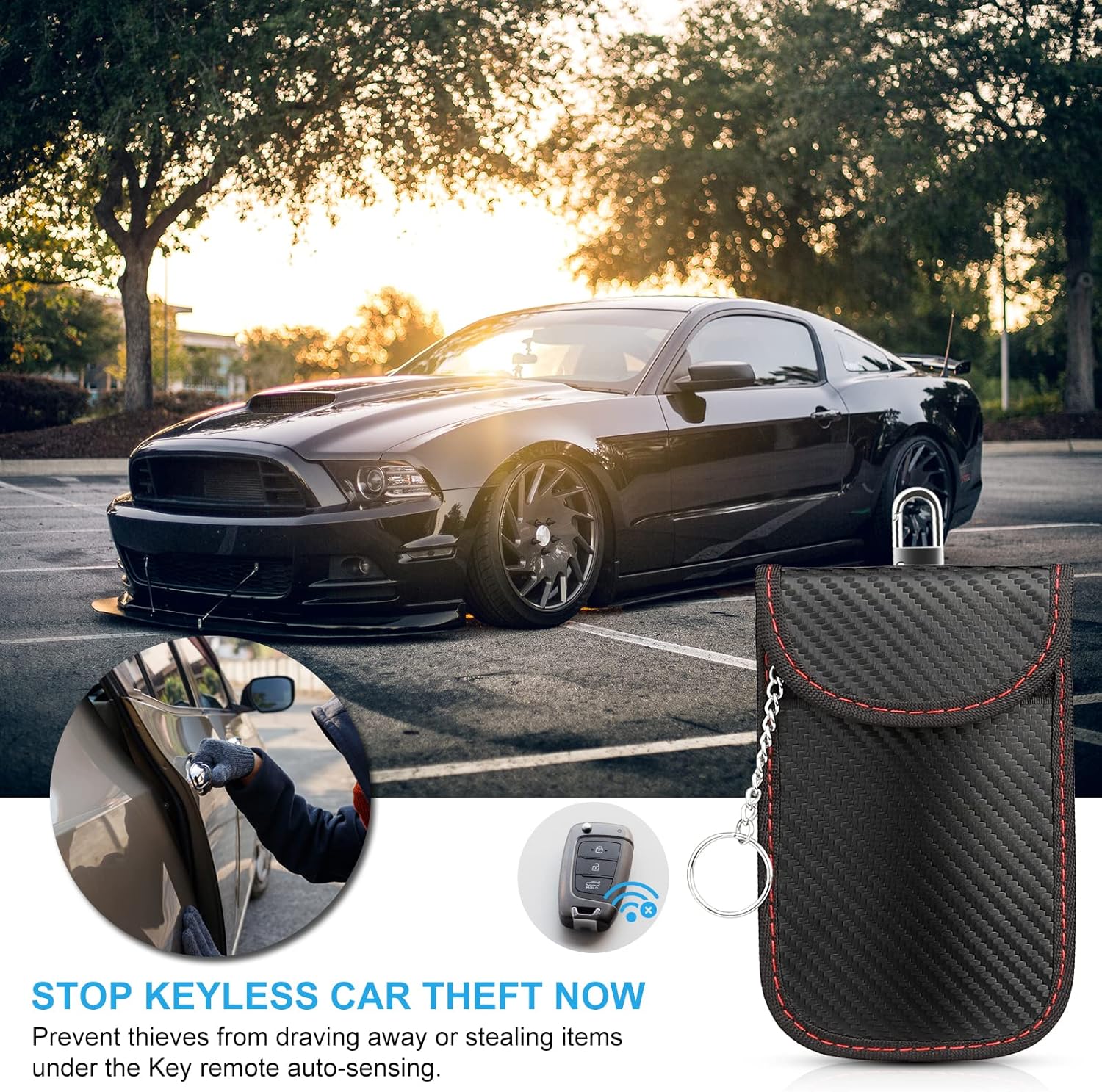 Thumbnail 6 de Diyife Faraday Pouch 2-pack RFID key blocker 🔑