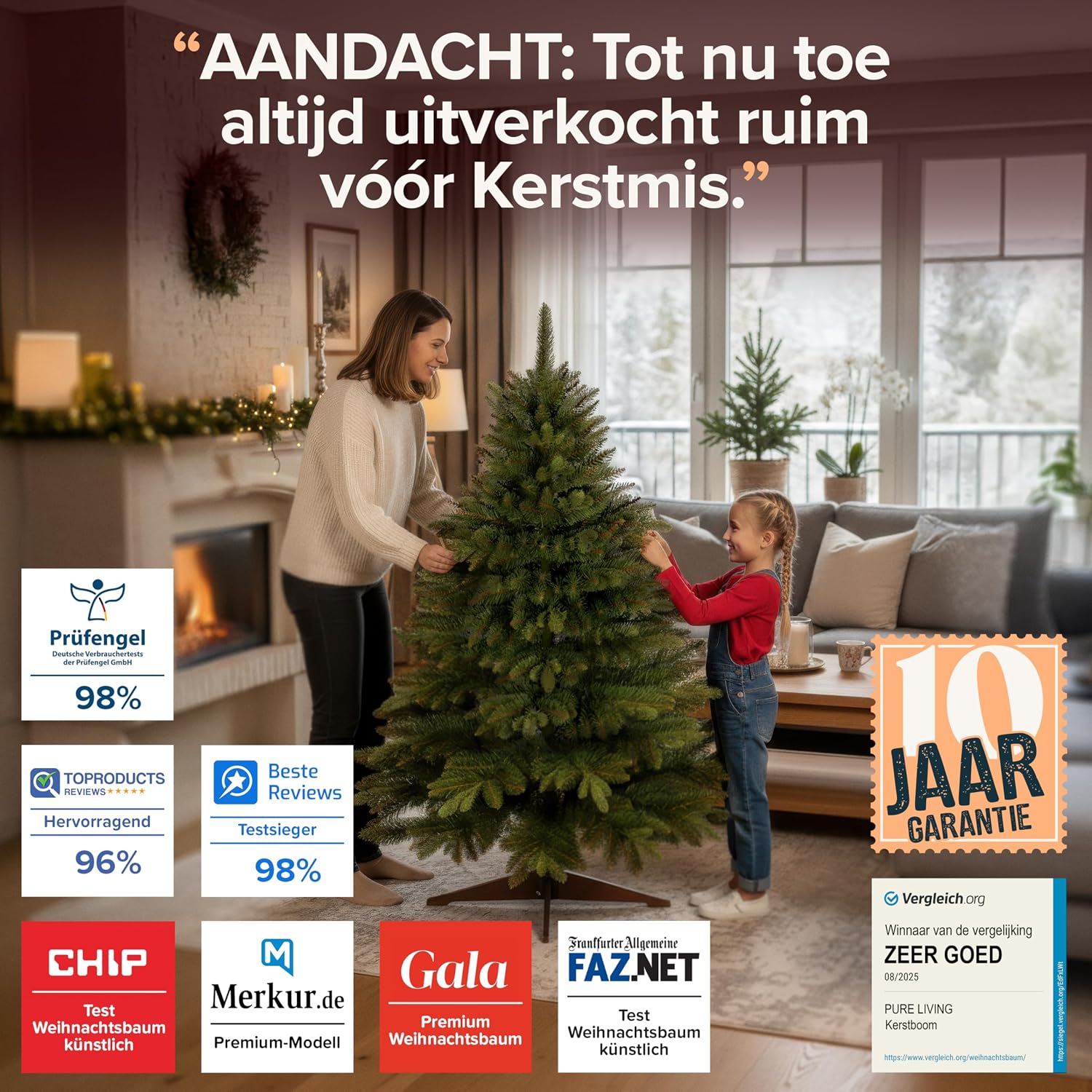 Detalle 2 de Pure Living Weihnachtsbaum 150 cm 🎄