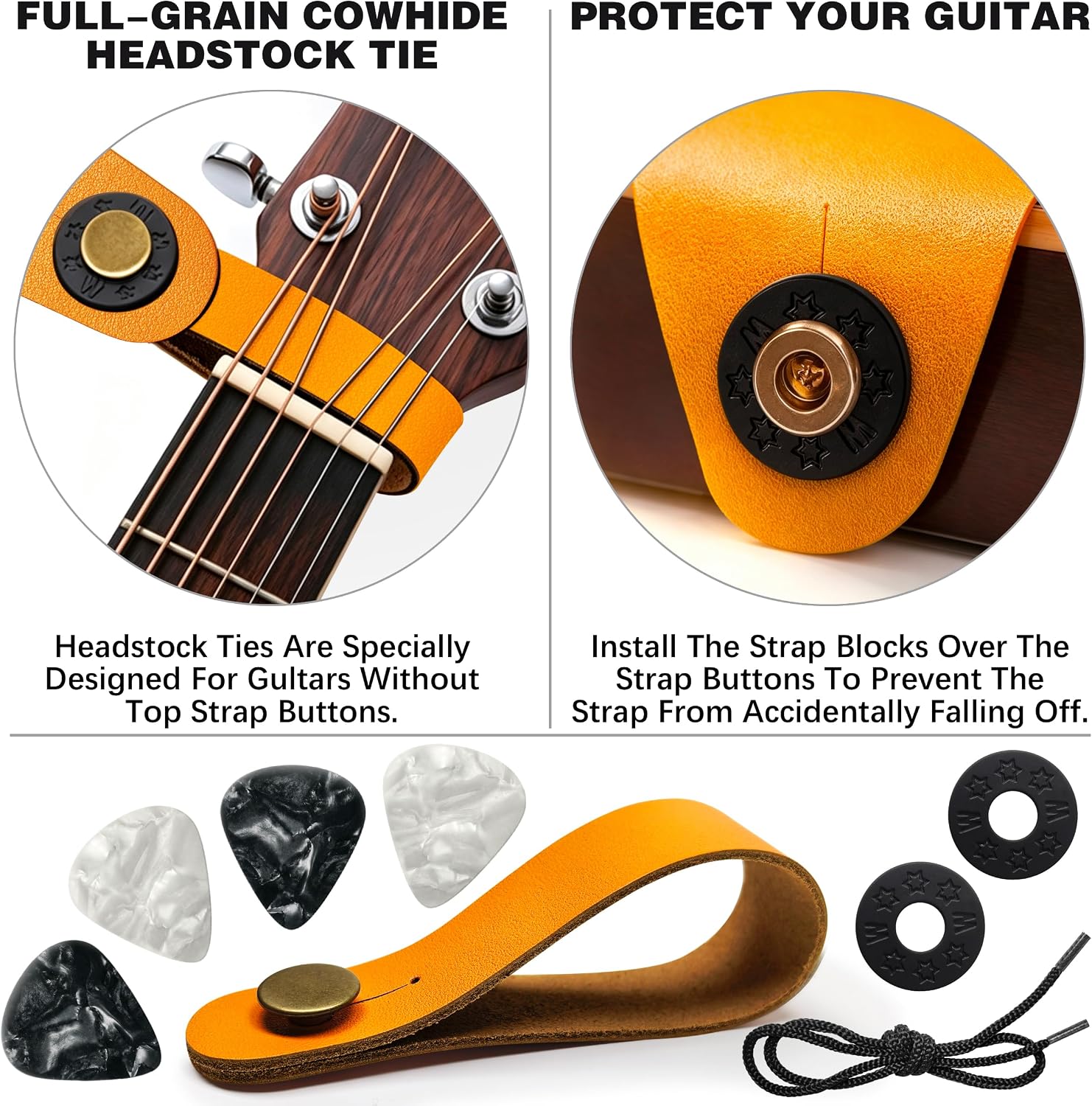 Detalle 2 de Guitar Strap, 63-Inch Adjustable Jacquard