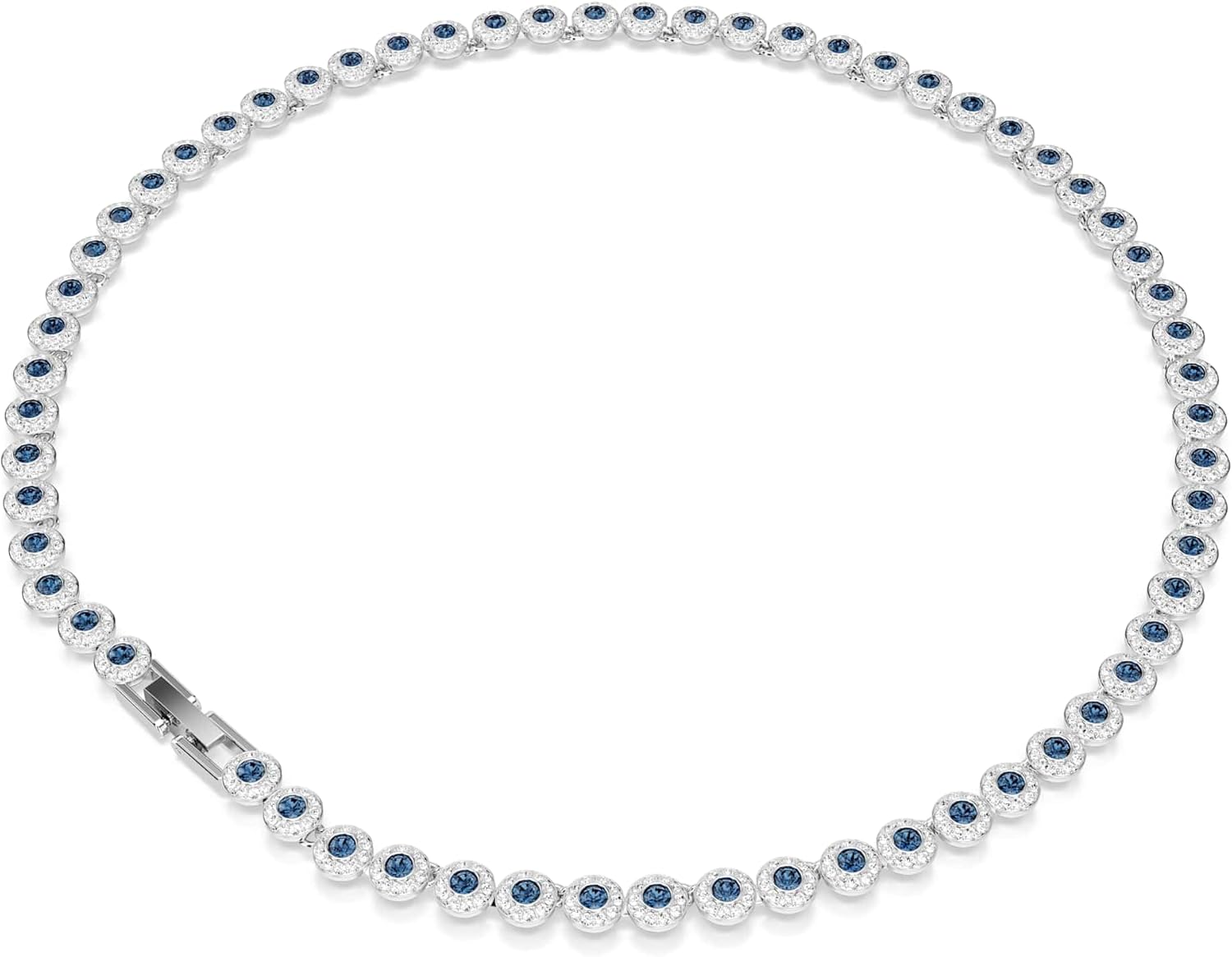Thumbnail 4 de Swarovski Una Angelic Kollektion Halskette – verstellbar 38–40 cm mit blauem Kristallbesatz
