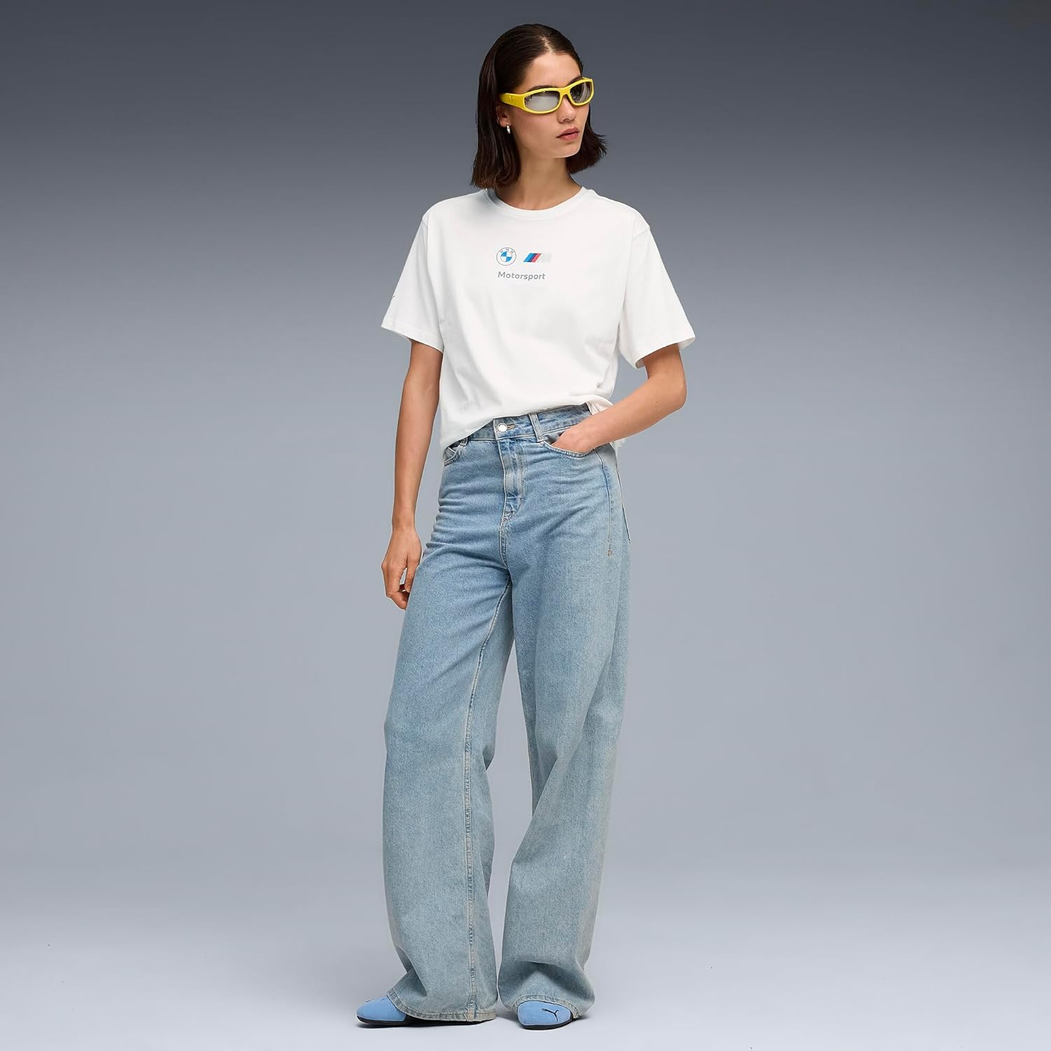 Detalle de PUMA x BMW MMS WMN Ess+ Logo Tee II - T-Shirt Femme Lot de 1