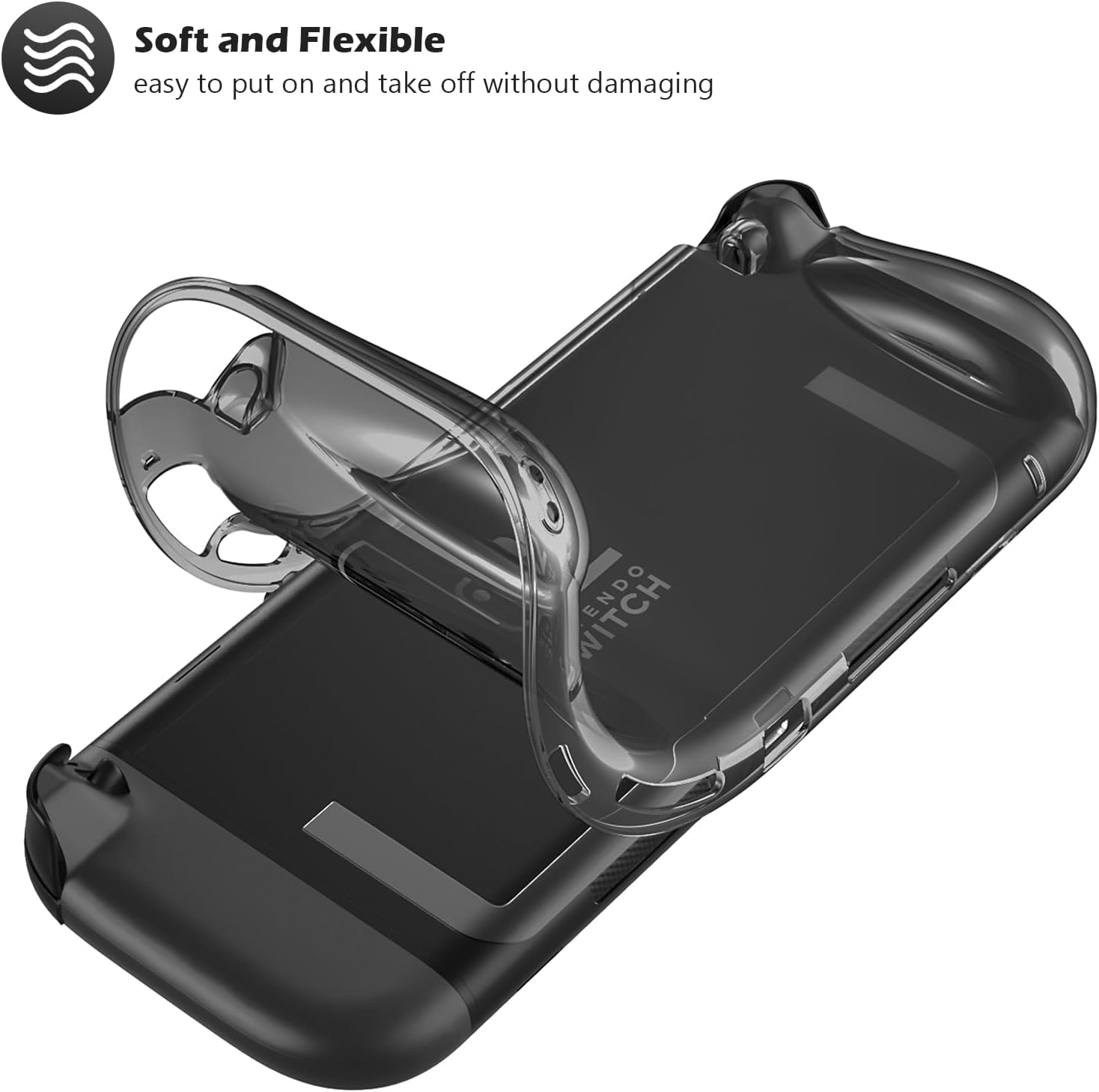 Detalle de ProCase Protective Case for Nintendo Switch 2 2025 — Ergonomic, Clear TPU Slim Case