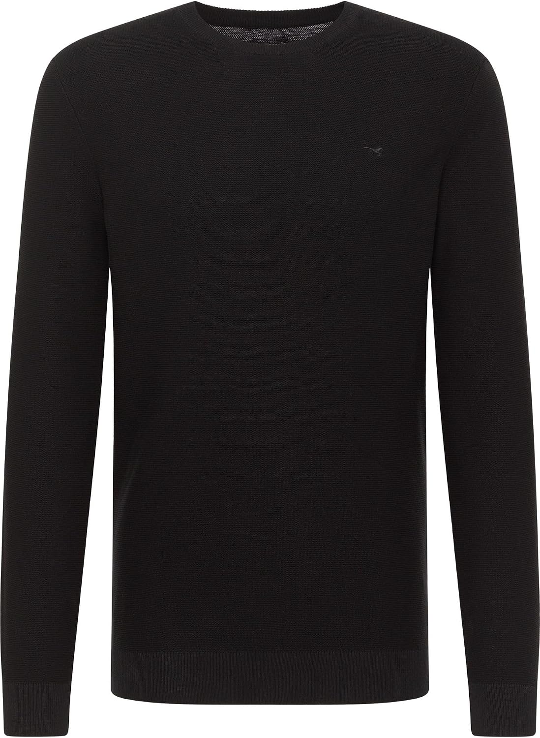 Detalle 2 de MUSTANG Elliot Herren Rundhals-Pullover – Regular Fit Blau/Schwarz, Größen S–6XL