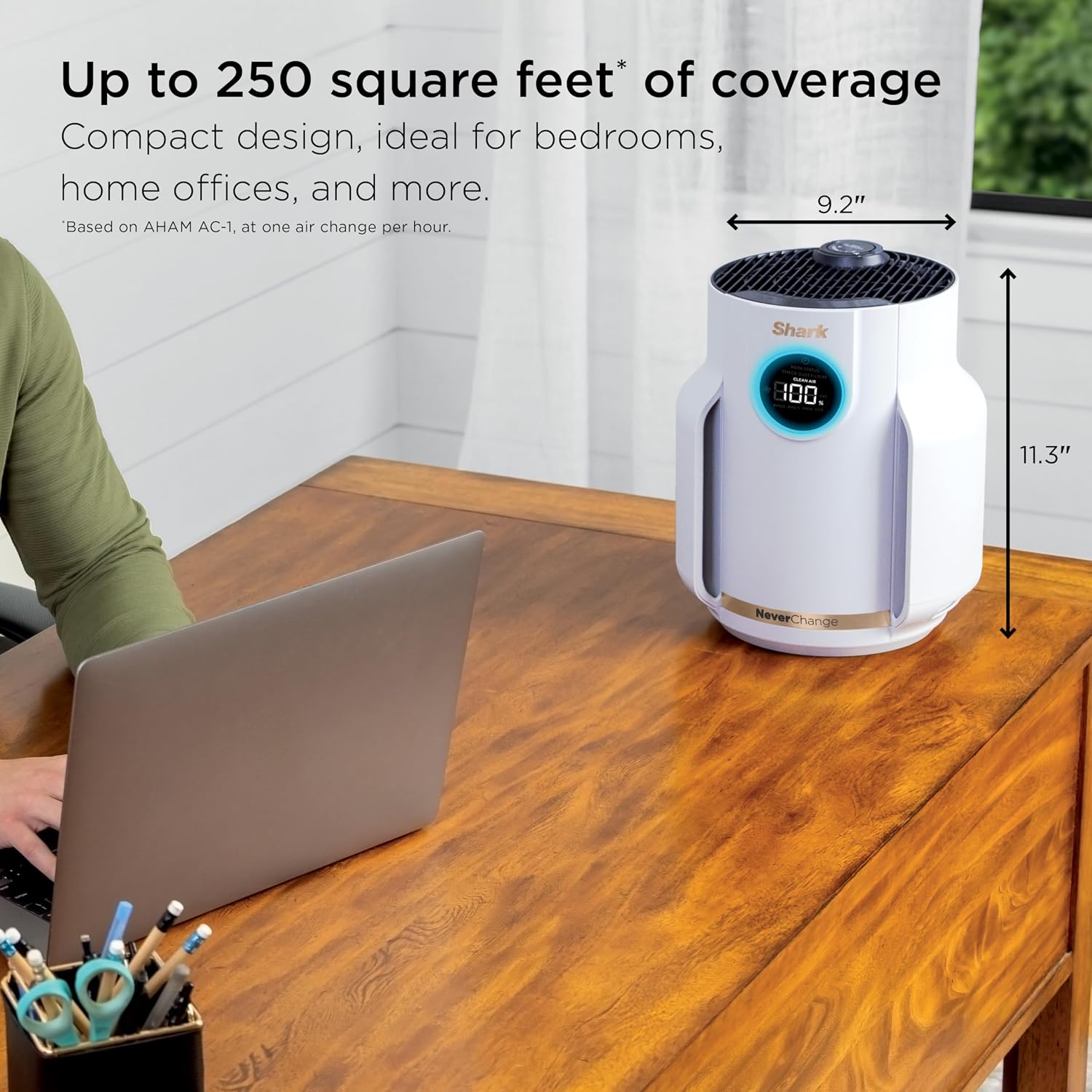 Detalle 2 de Shark HP072C NeverChange Compact Pro Air Purifier, 250 sq. ft. Coverage