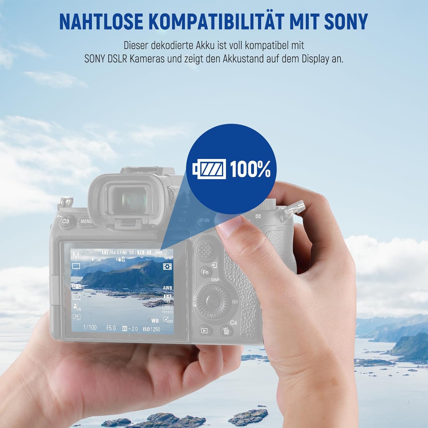 Thumbnail 3 de NEEWER Ersatzakku- und Ladegerät-Set für NP-FZ100: 2× 2280 mAh + USB-Dual-Kanal-Ladegerät