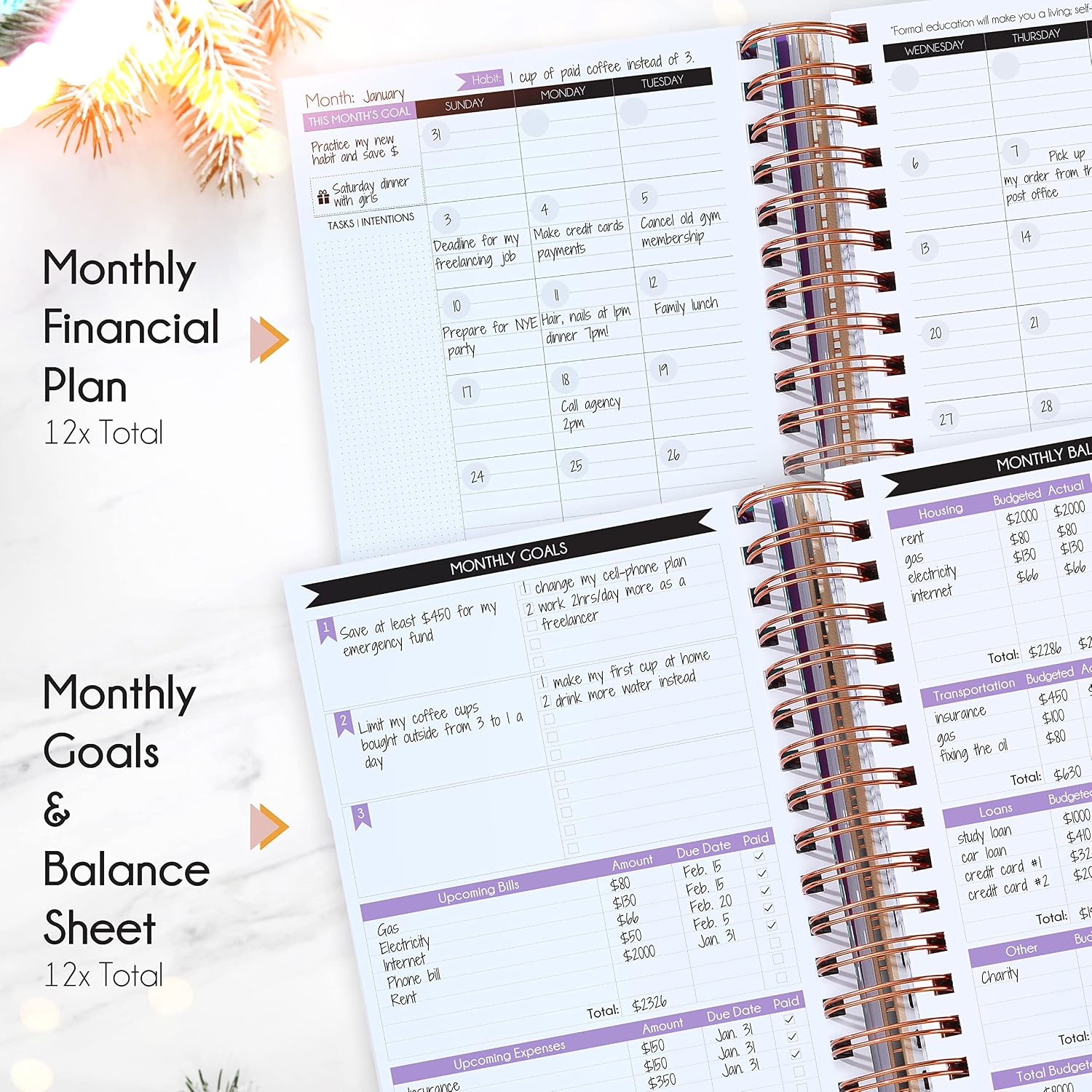 Thumbnail 6 de Budget Planner and Monthly Bill Organizer: A Practical A5 Finance Journal