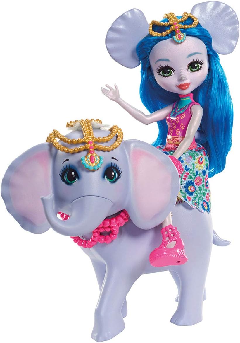 Detalle de Enchantimals FKY73 Ekaterina Elephant & Antic Doll and Elephant Playset with Removable Skirt