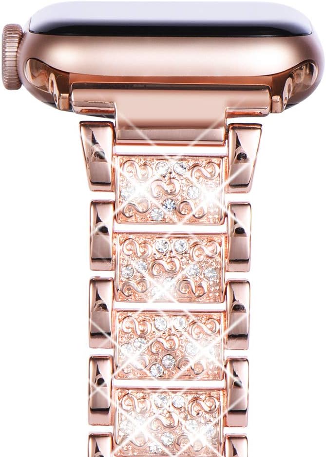 Thumbnail 2 de WINGLE Bling Diamond Rose Gold Apple Watch Band (38–42mm) – Series 11/10 Compatibility