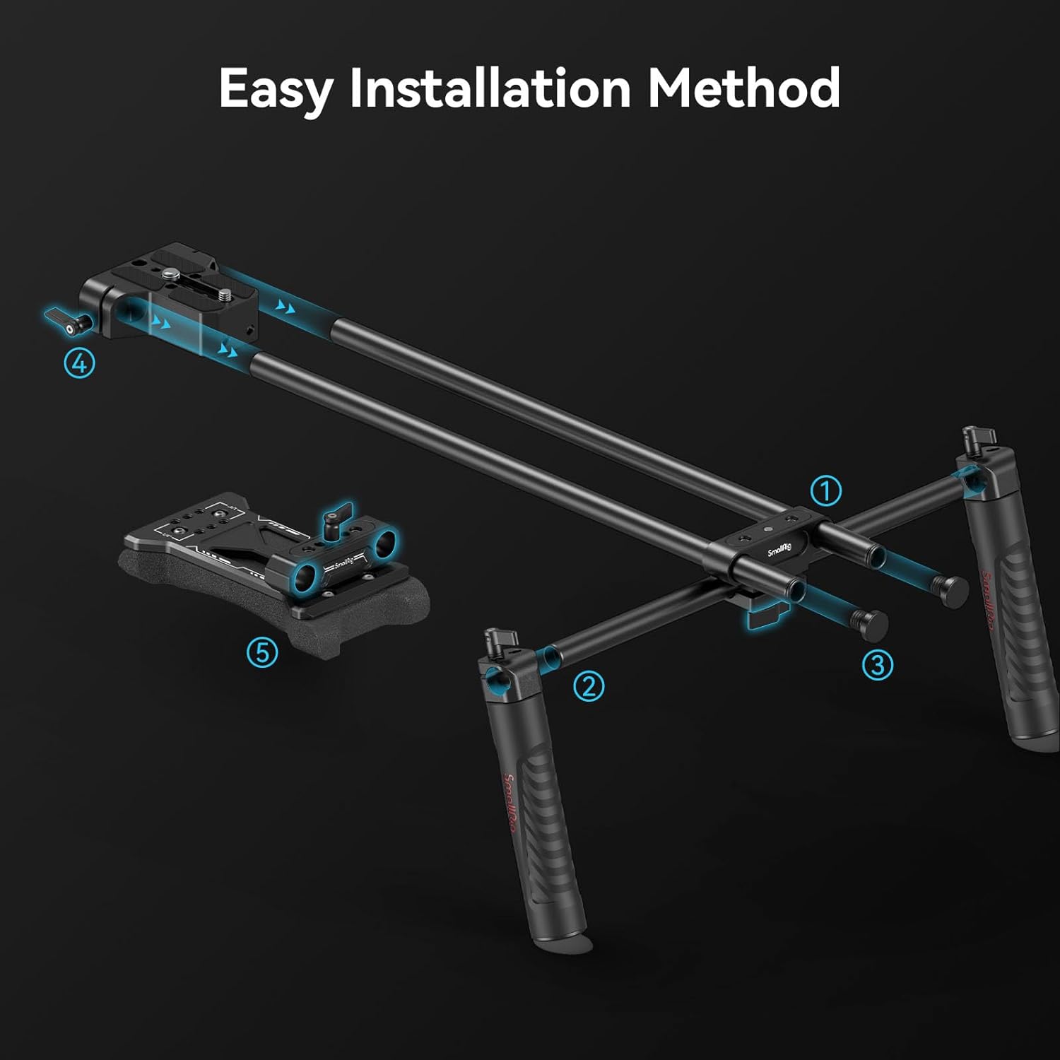 Thumbnail 5 de SMALLRIG 2896C 40cm Shoulder Rig