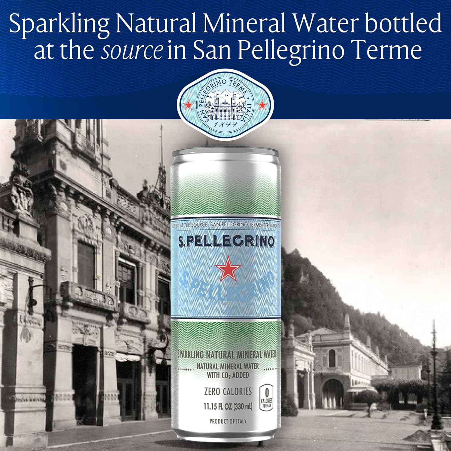 Thumbnail 5 de S.Pellegrino Sparkling Natural Mineral Water, 24-Pack (11.15 fl oz cans)