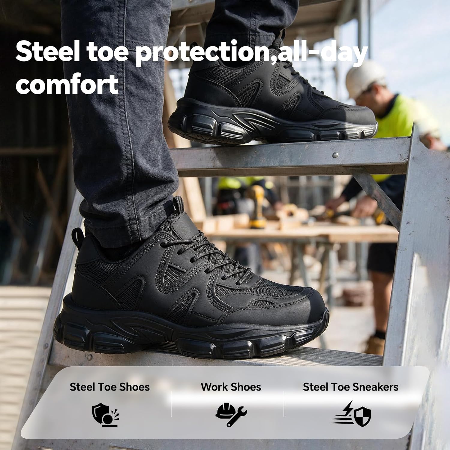 Detalle 2 de Steel Toe Work Shoes with EVA Outsole