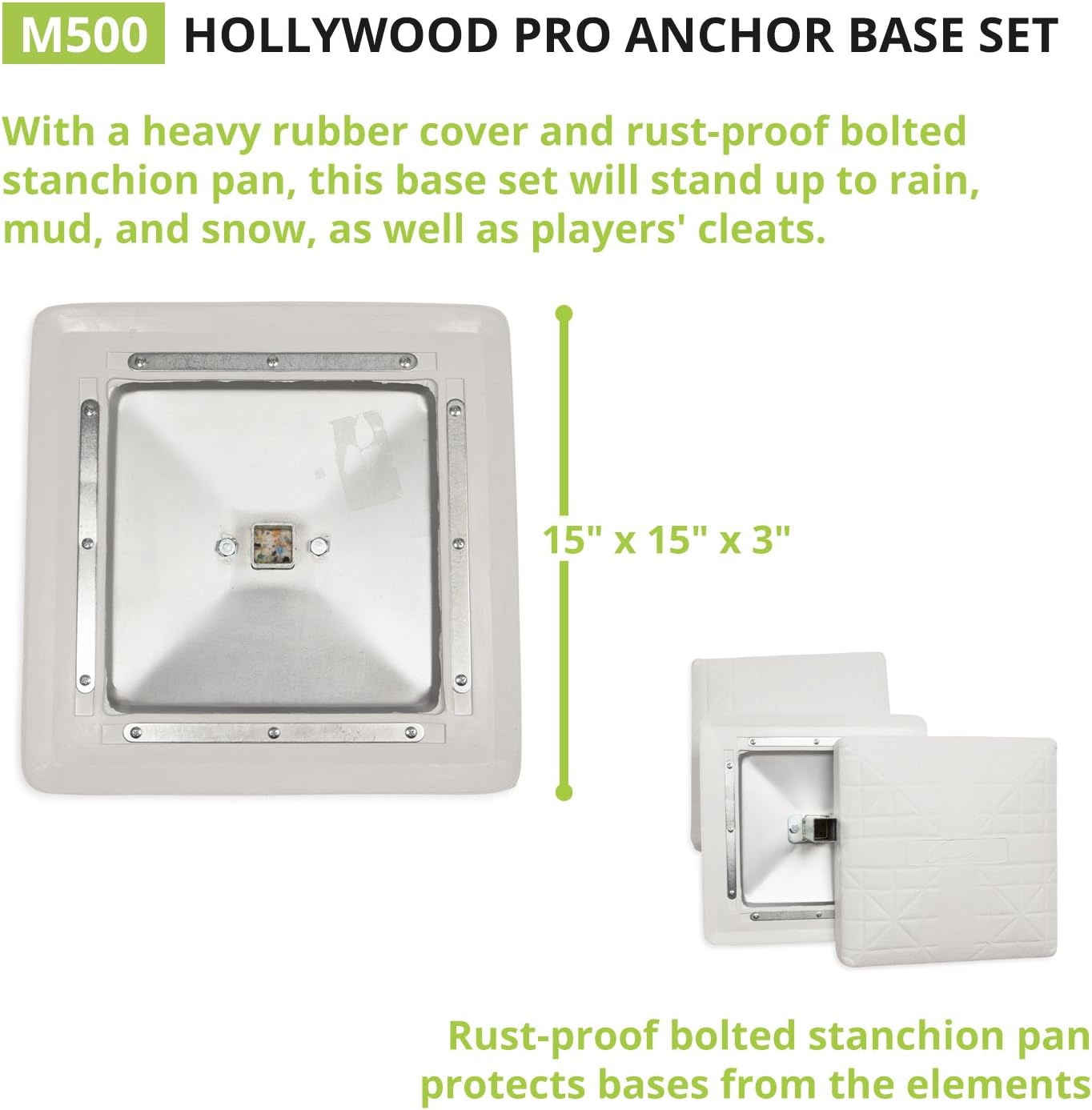 Detalle 2 de Baseball/Softball base set anchored