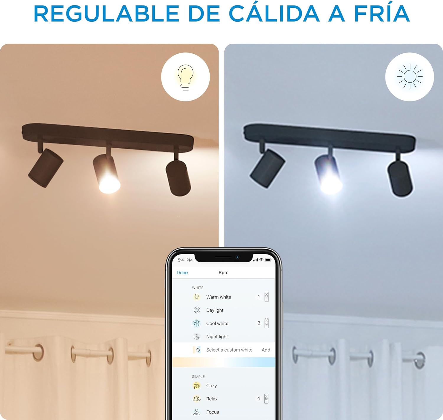 Thumbnail 9 de WiZ Imageo - Lámpara Inteligente 3 Focos LED 🛋