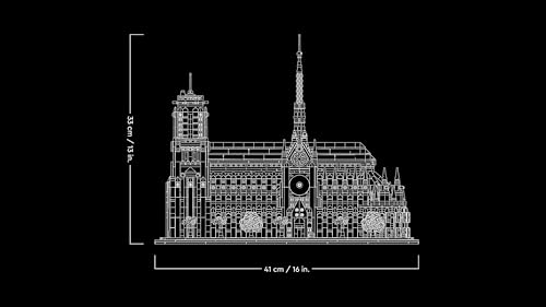 Thumbnail 6 de LEGO Architecture Notre-Dame de Paris (21061) – Maquette pour adultes, voyage dans l’histoire de l’architecture