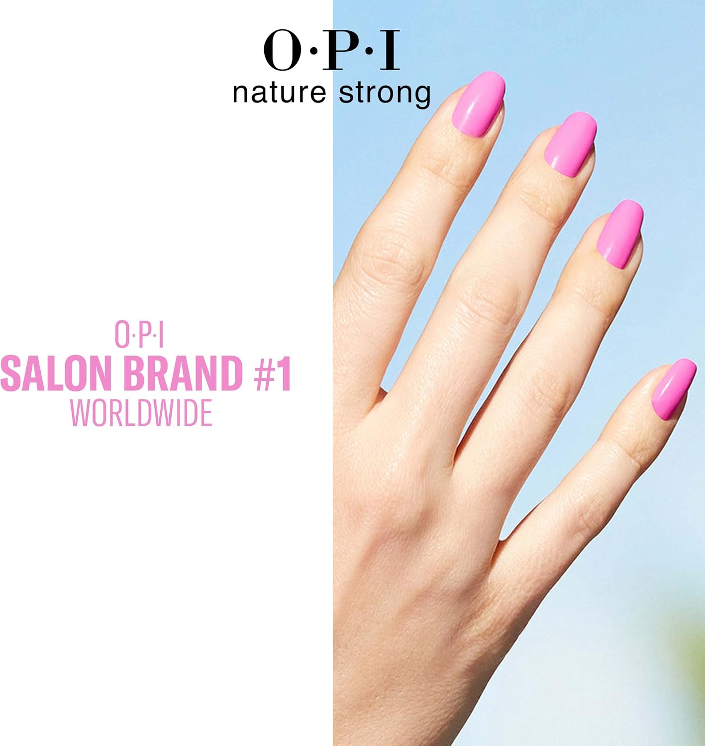 Detalle de OPI Nature Strong Nail Polish (Vegan) – quick-dry, chip-resistant colour for manicures and pedicures, 15ml