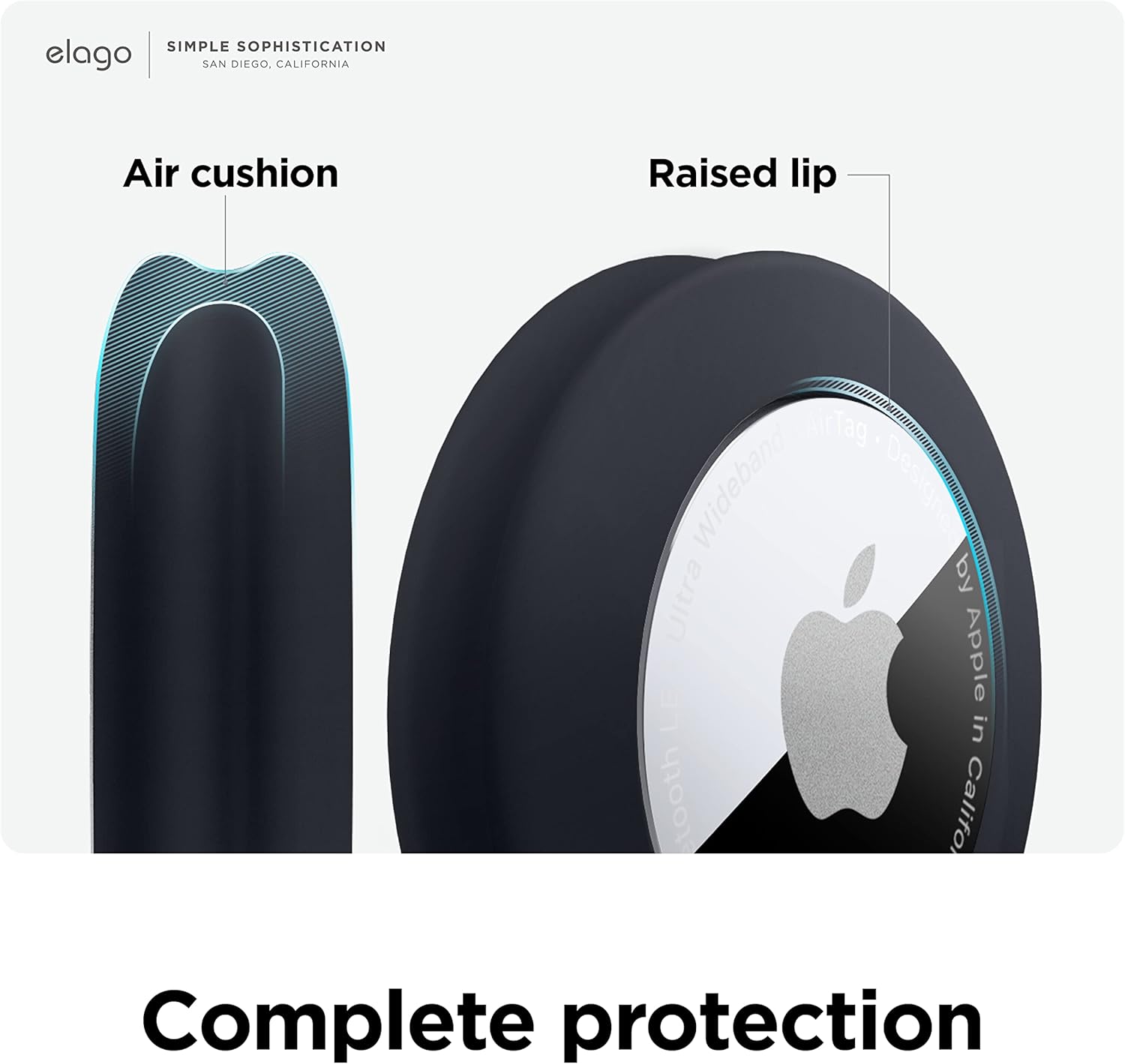 Thumbnail 6 de elago Silicone Pad for Apple AirTag 2 & 1 (2-pack) with Reusable Adhesive Stickers – Black