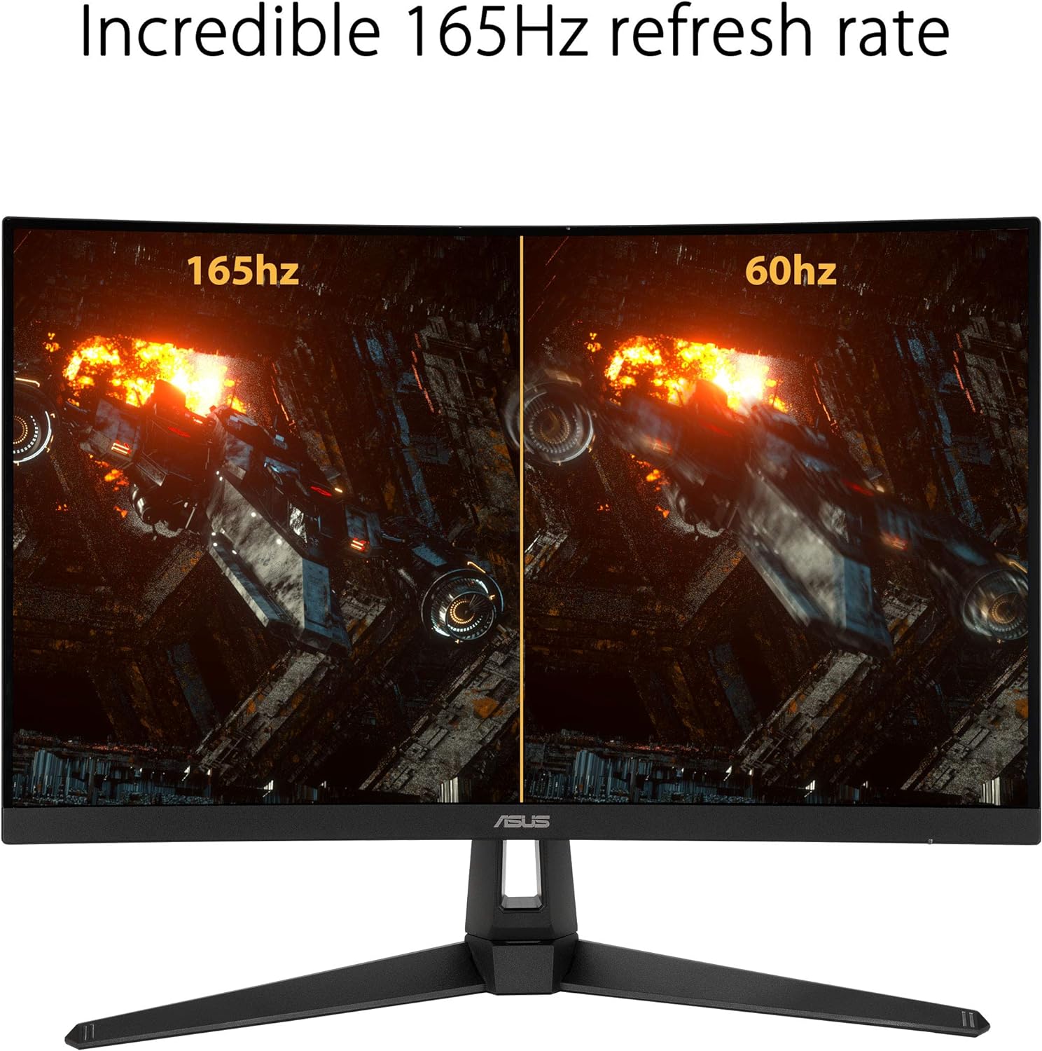 Detalle 2 de ASUS TUF VG27VH1B 27” Curved Gaming Monitor