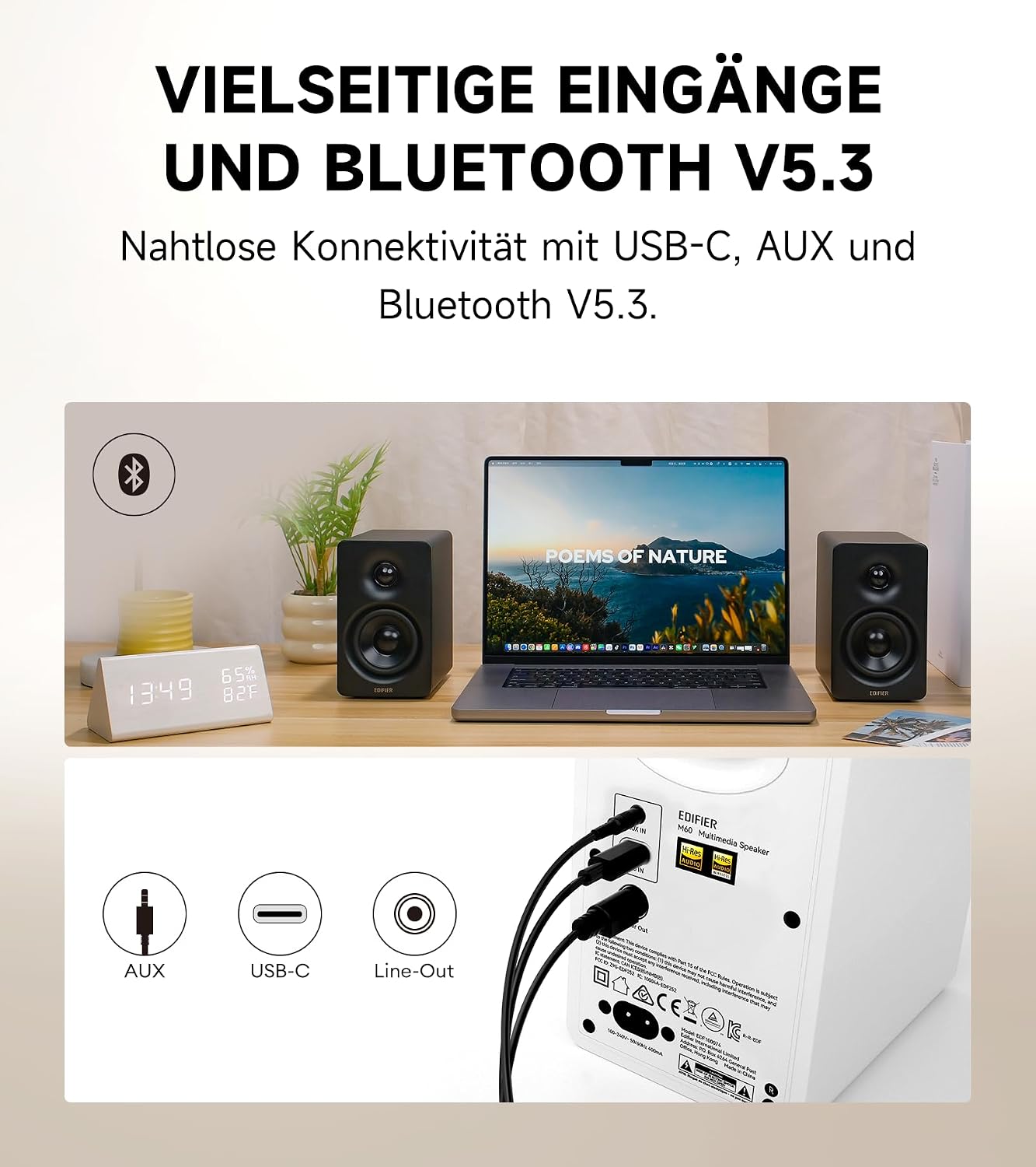 Thumbnail 5 de Edifier M60 Multimedia-Lautsprecher 66W RMS