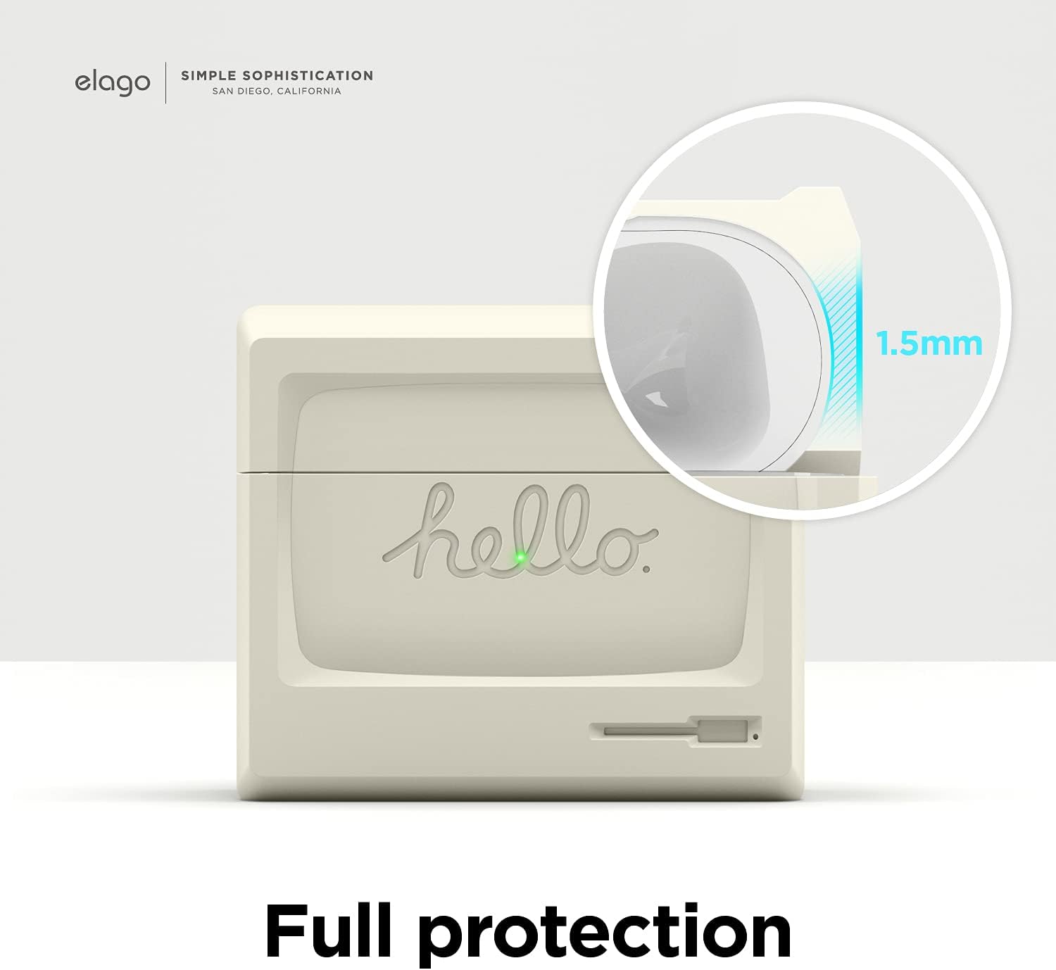 Thumbnail 3 de elago AW3 Étui compatible AirPods 3 – coque silicone avec témoin LED visible et charge sans fil