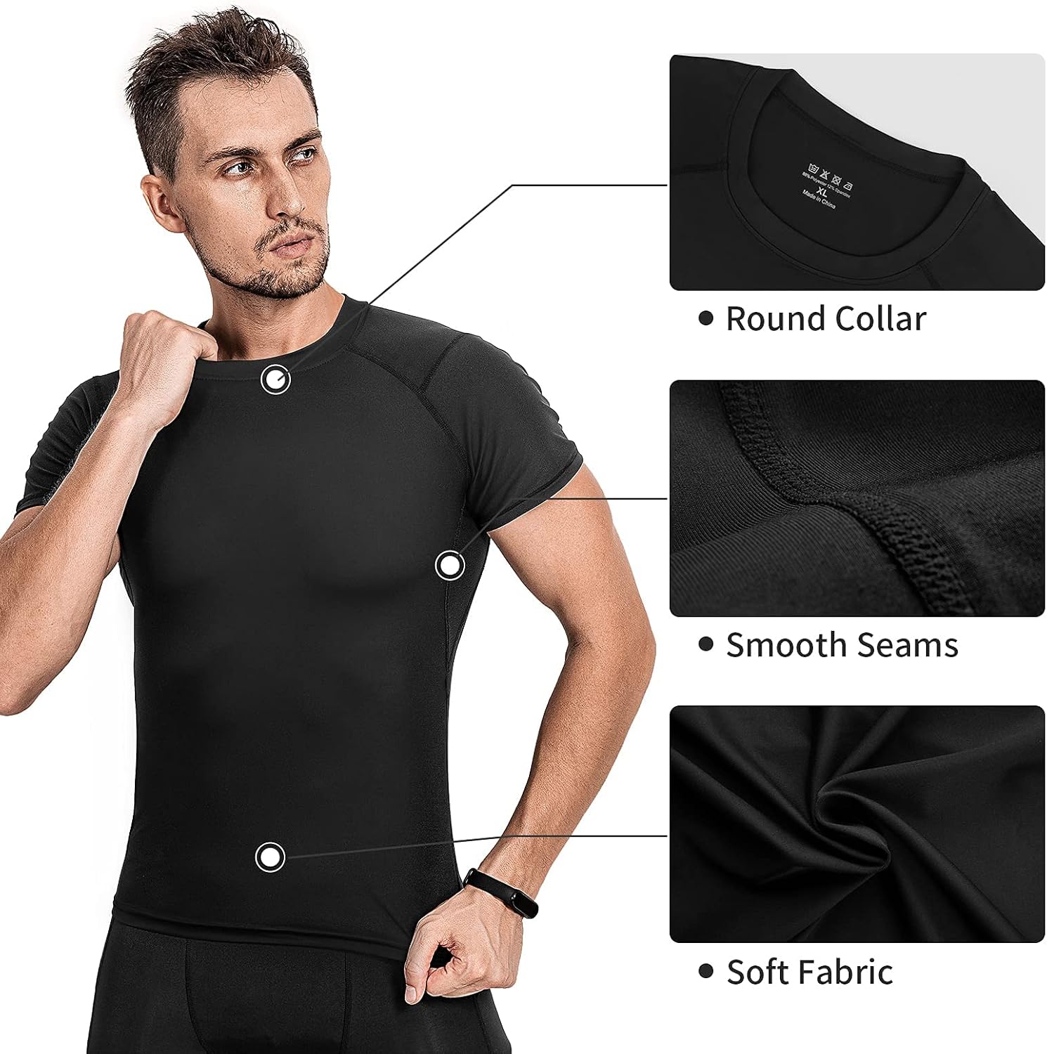 Thumbnail 3 de Niksa Compression Top for Men — Short Sleeve Base Layer