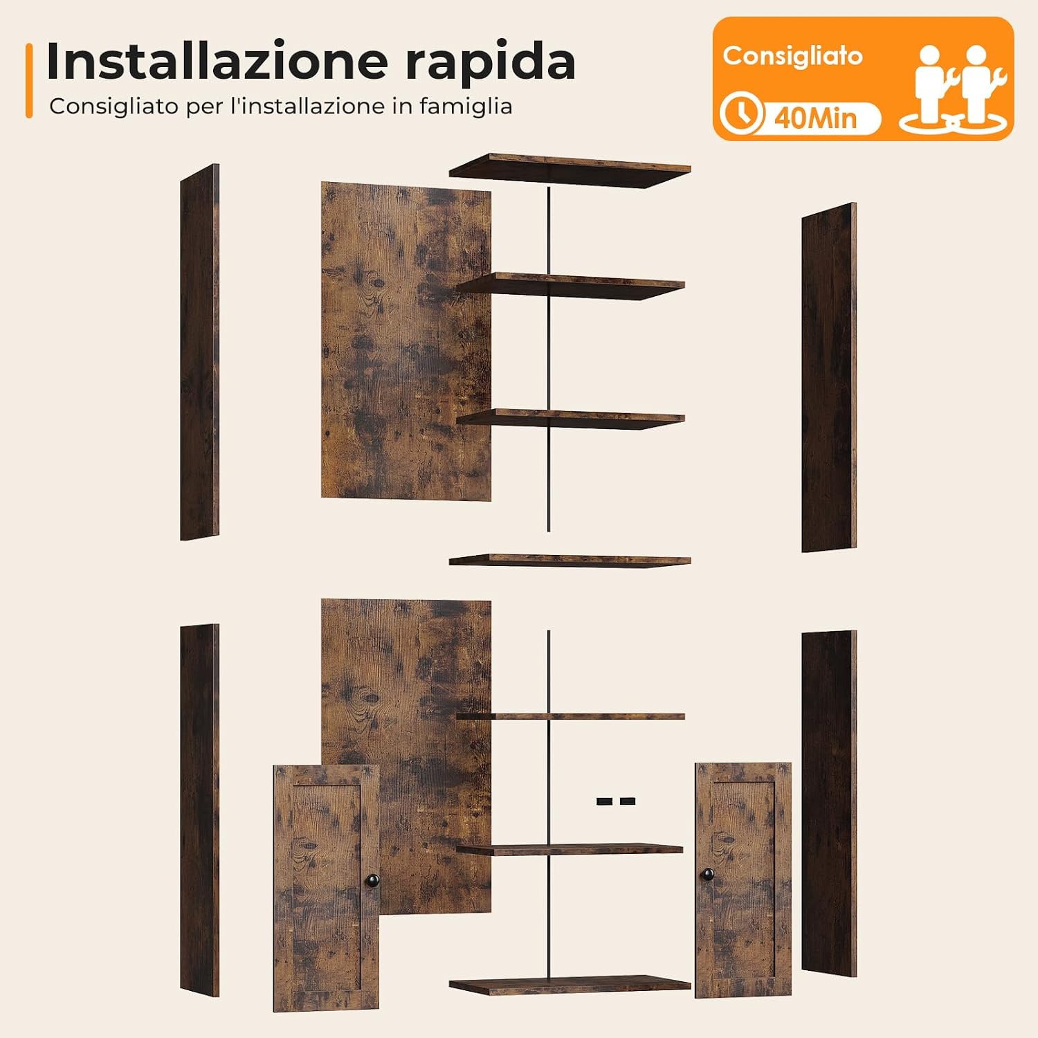 Thumbnail 6 de Coleshome Libreria 90 kg capacità