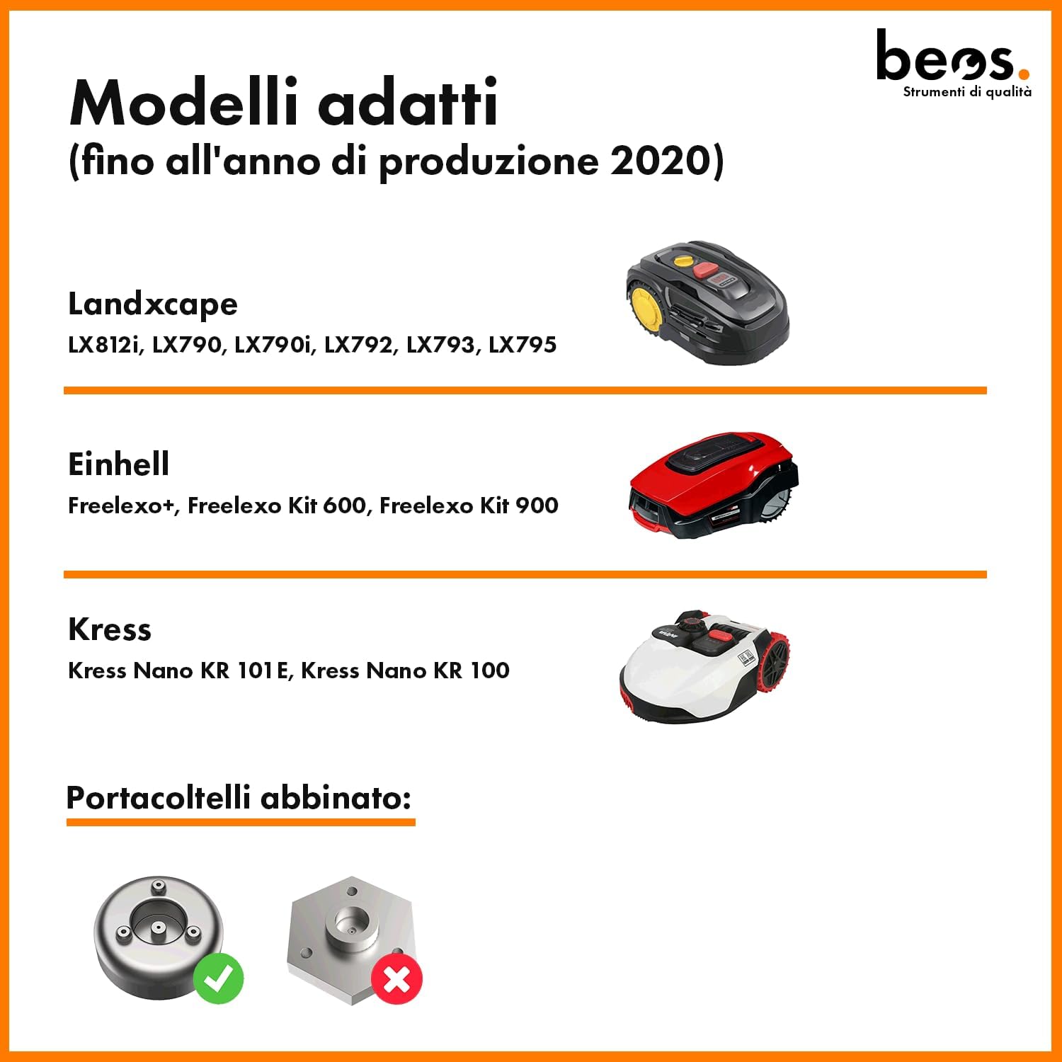 Thumbnail 3 de Disco lama rinforzato in fibra per tosaerba robotizzato a 6 lame (compatibile Worx Landroid S&M fino al 2020, Landxcape, Kress, Einhell)