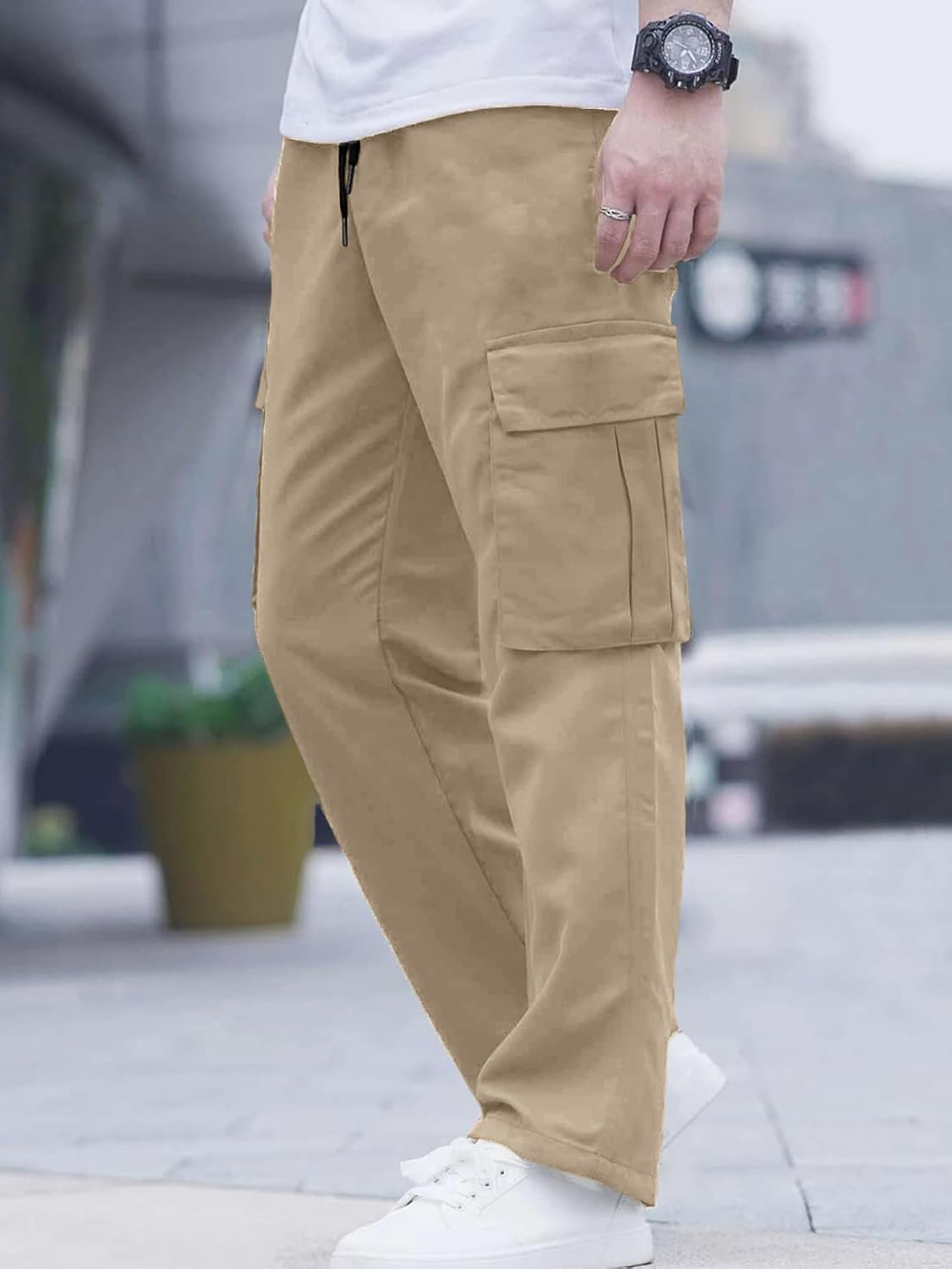 Thumbnail 6 de Comdecevis Cargo Joggers, Stretch Workout Pants