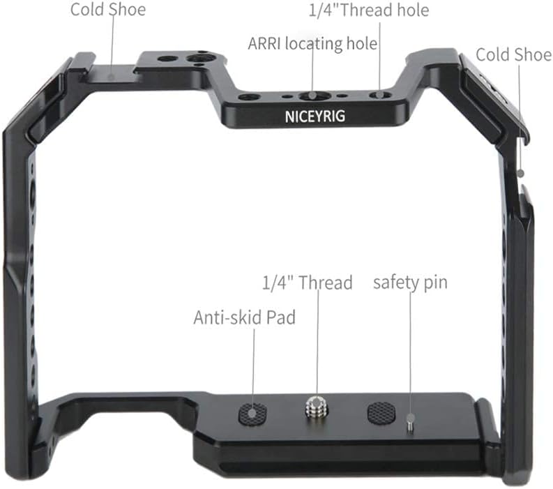 Detalle 2 de NICEYRIG Camera Cage for Canon EOS 90D 80D 70D