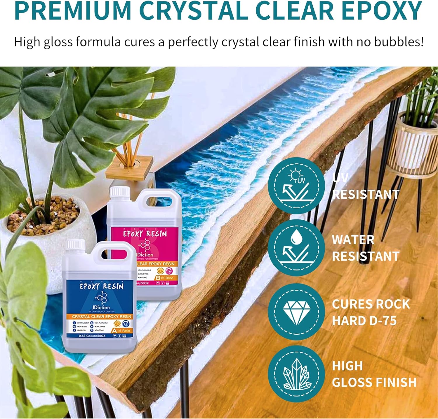 Detalle 2 de JDiction High Gloss Epoxy Resin 4.5L