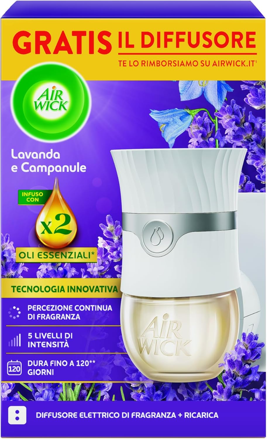 Detalle 2 de Air Wick Diffusore Elettrico Oli Essenziali 120 giorni