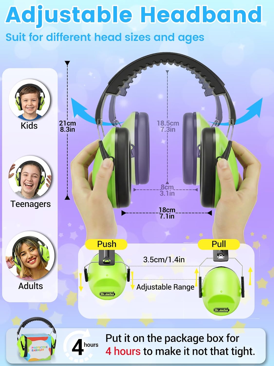 Thumbnail 4 de Dr.meter Ear Defenders SNR 27.4 dB for Kids