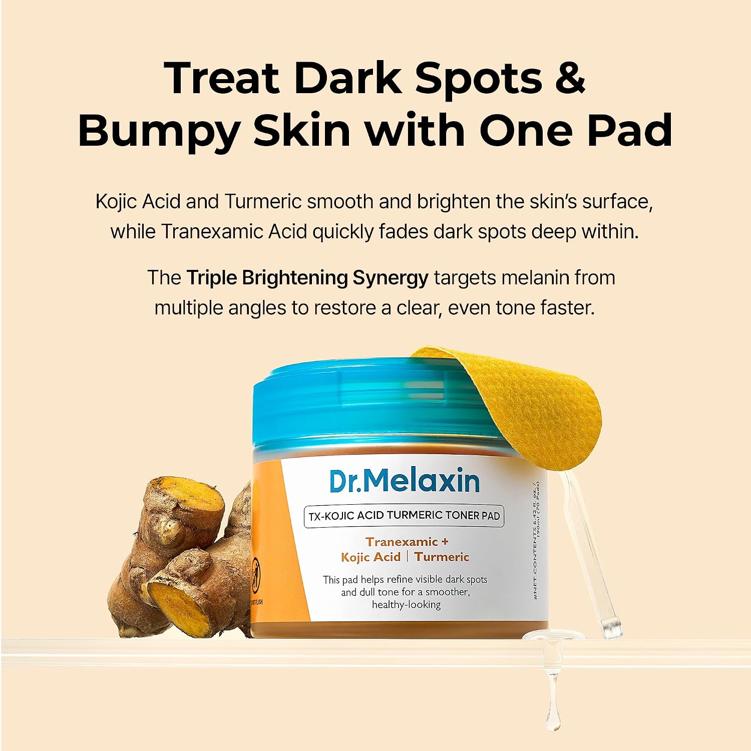 Detalle de Dr.Melaxin TX Kojic Acid Turmeric Toner Pads with Tranexamic Acid
