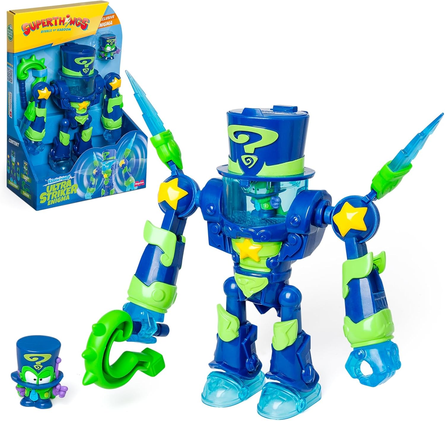 Detalle de SUPERTHINGS – Ultra Striker Enigma: Robot Ultra Striker de la Serie Kazoom Power