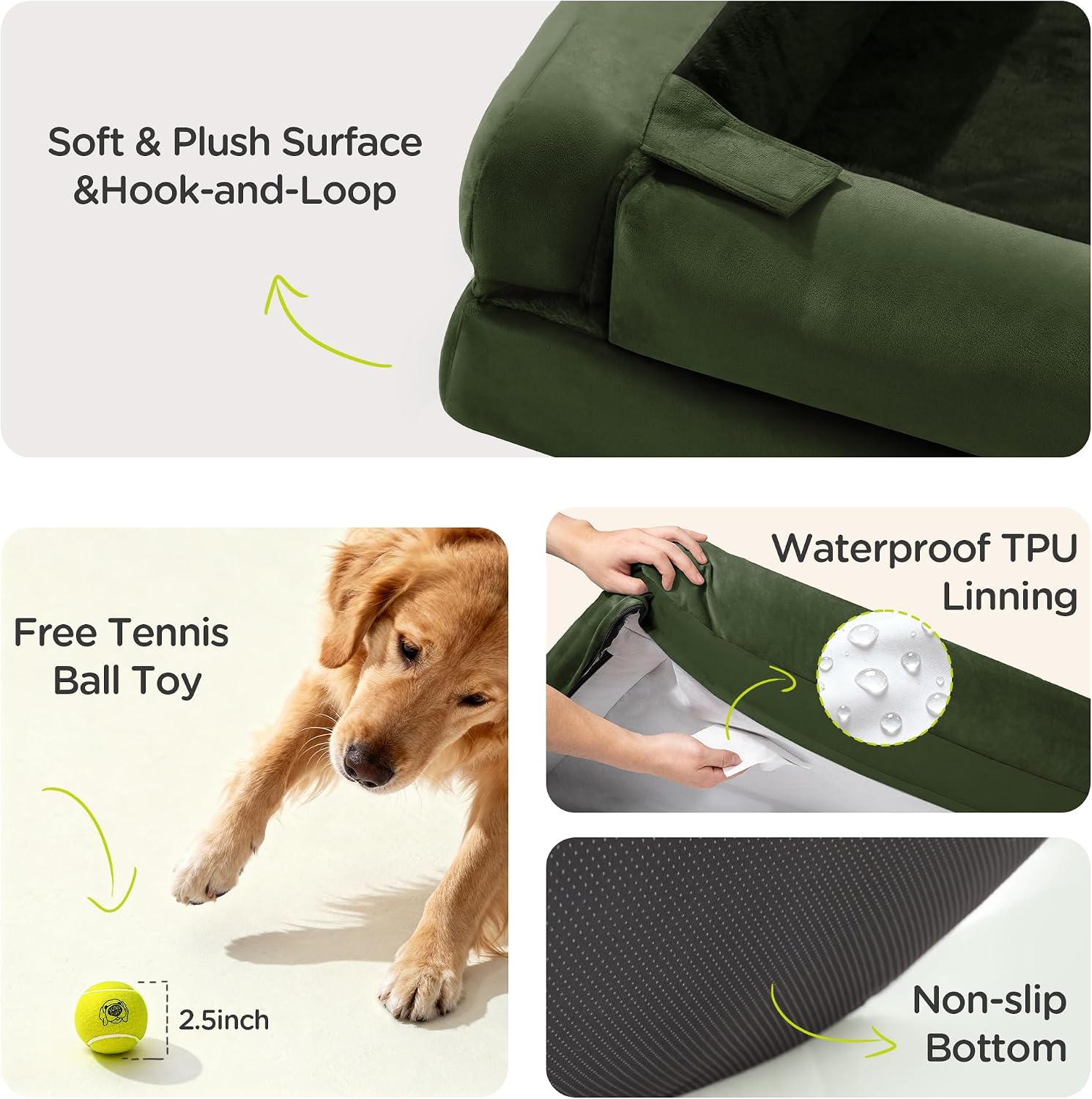 Detalle 2 de Song Puppy Orthopedic Dog Bed, 36 x 27 Inch