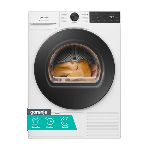 Detalle de Gorenje D5G48D Trockner/Kondensation mit Wärmepumpe – 8 kg, 15 Programme, NatureDry & TwinAir