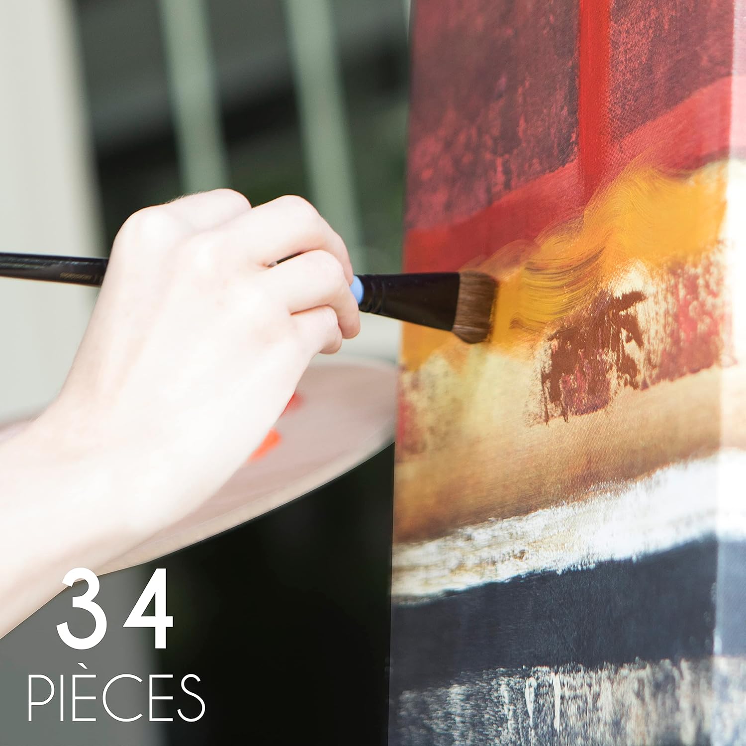 Detalle 2 de Chevalet Peinture 34 pièces 🎨