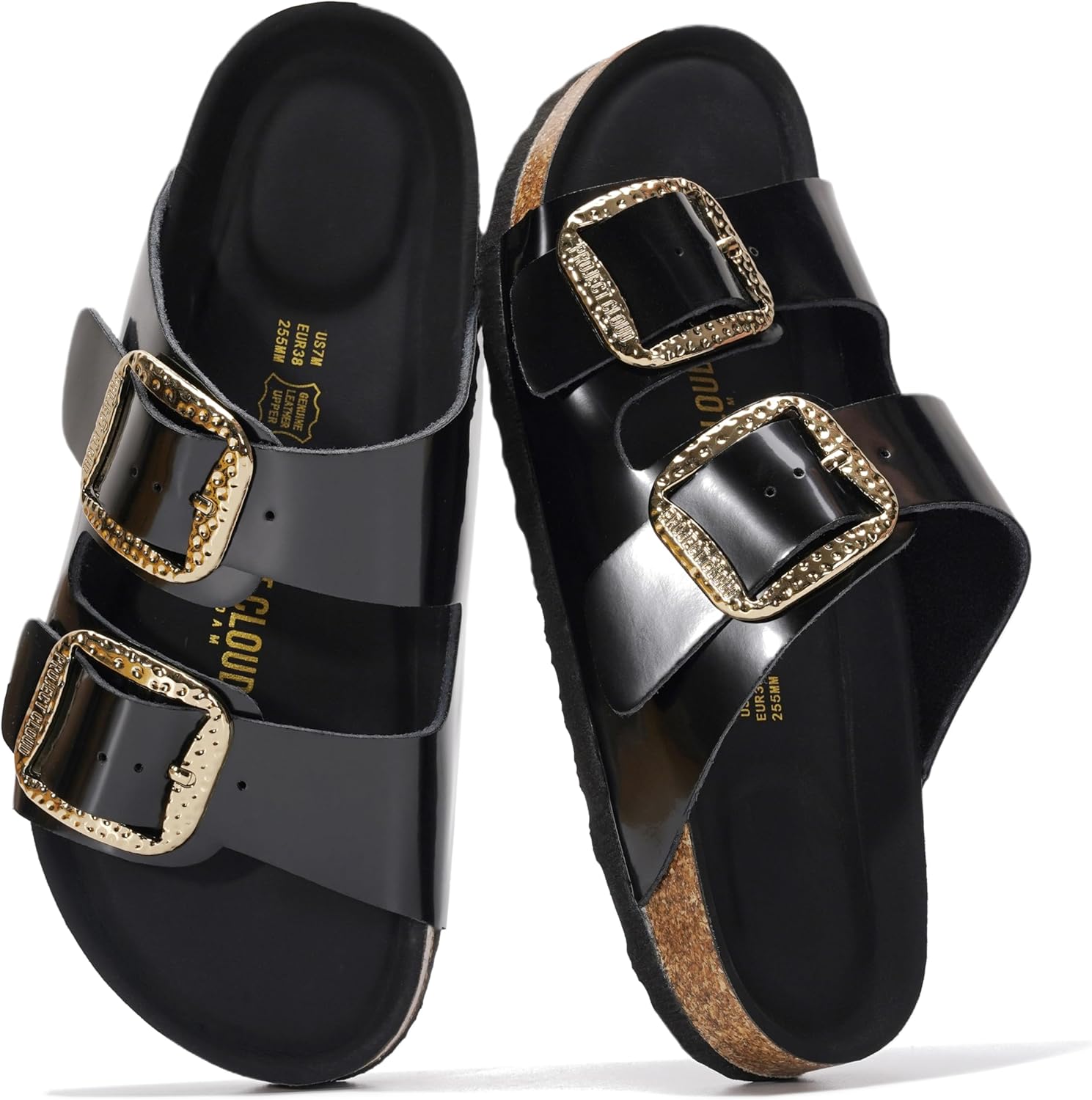 Thumbnail 6 de Project Cloud 100% Genuine Leather Footbed Sandals for Women (Santorini)
