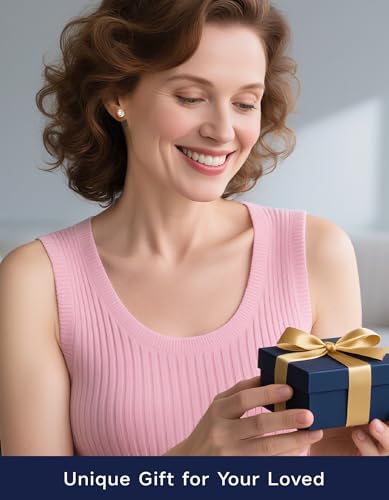 Detalle 2 de MomentWish Moissanita Pendientes Oro Rosa Mujer 3 Quilates – Plata de Ley 925, Hipoalergénicos
