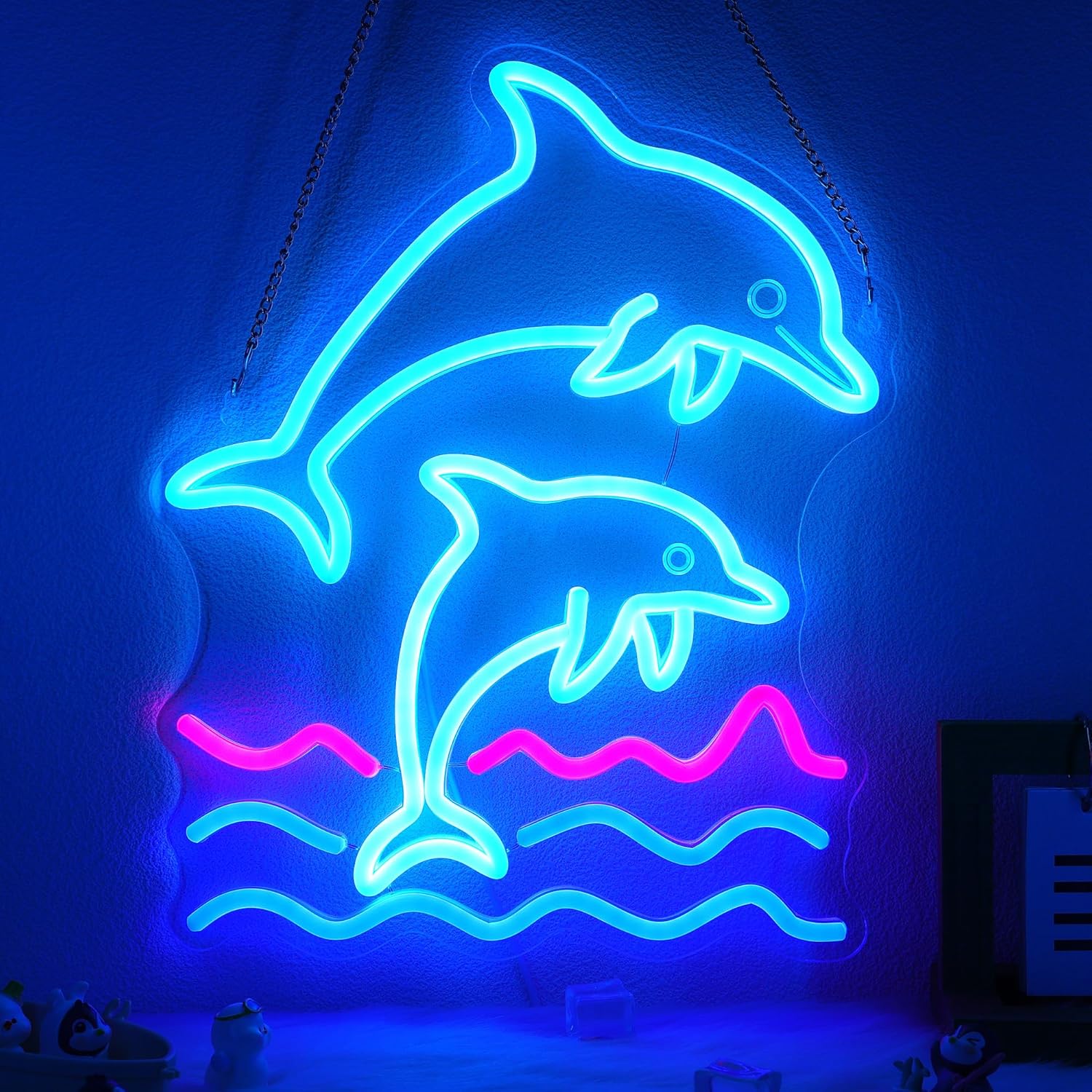 Delphin Neon-Schild für Partys