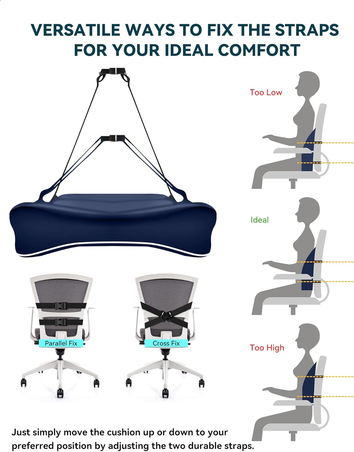 Thumbnail 5 de Travel Ease Coussin lombaire 43x40x11 cm 💺