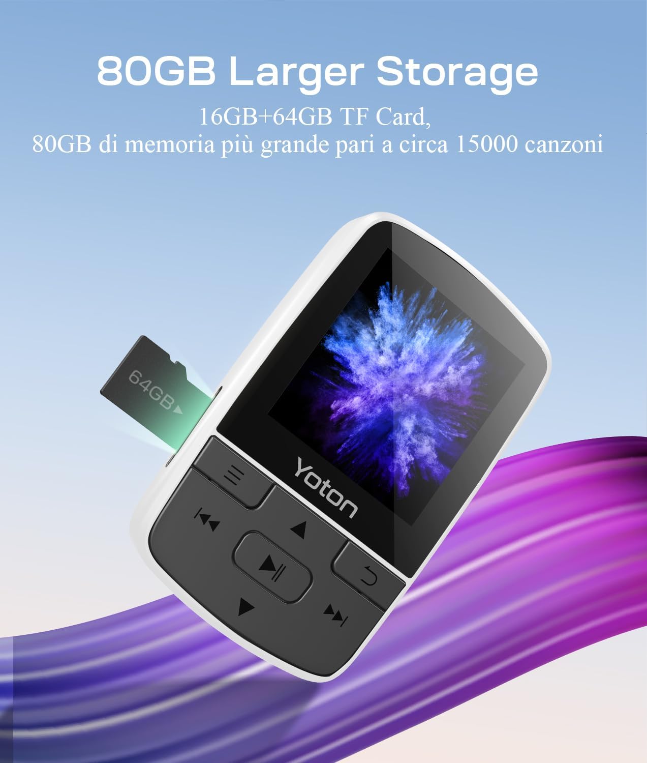 Detalle 2 de Lettore MP3 64GB Bluetooth 5.2