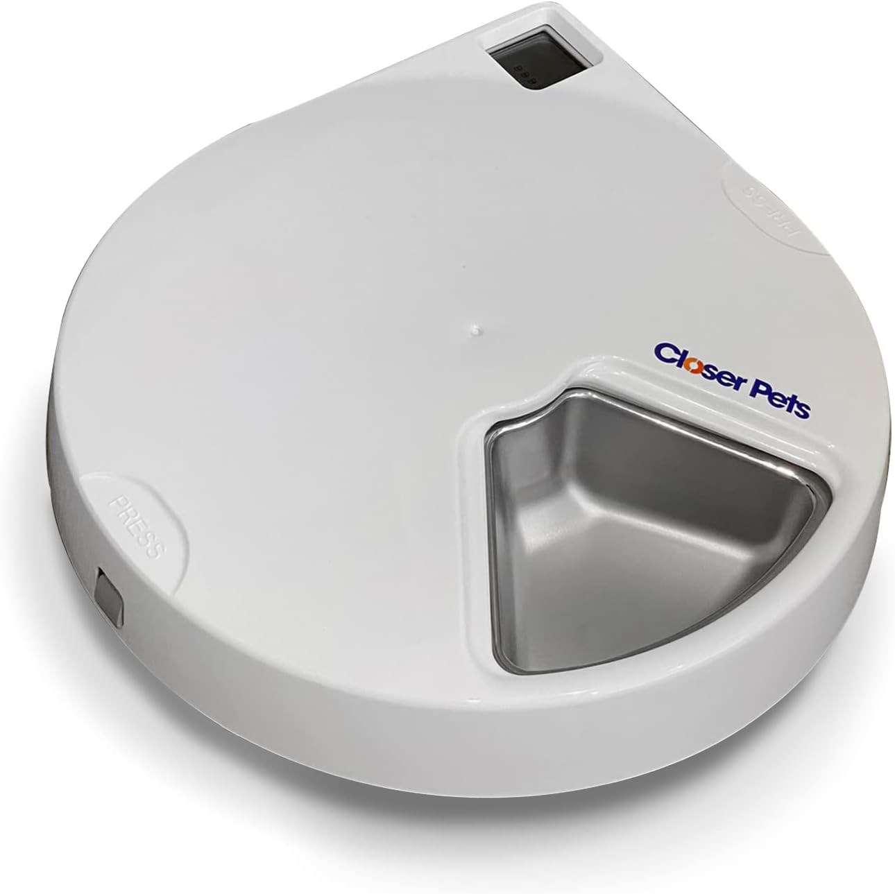 Detalle 2 de Closer Pets C500 automatische voerautomaat met 5 vakken, RVS kommen en koelelementen
