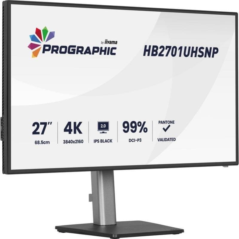 Detalle 2 de Monitor iiyama ProLite HB2701UHSNP-B1 de 27" 4K IPS Black con KVM