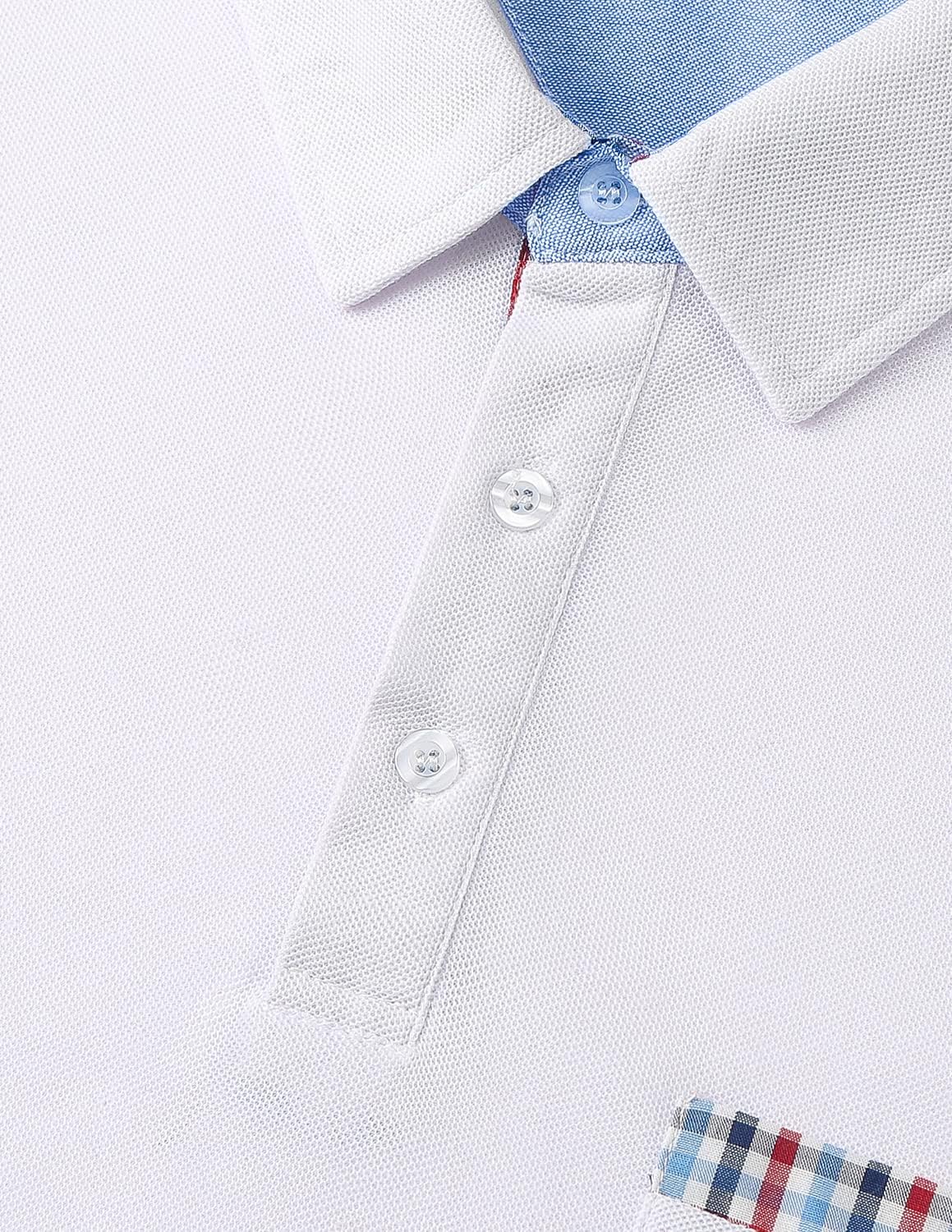 Detalle de Polo Uomo a Maniche Lunghe in Cotone con Colletto e Bottoni - Stile Sportivo per Autunno/Inverno