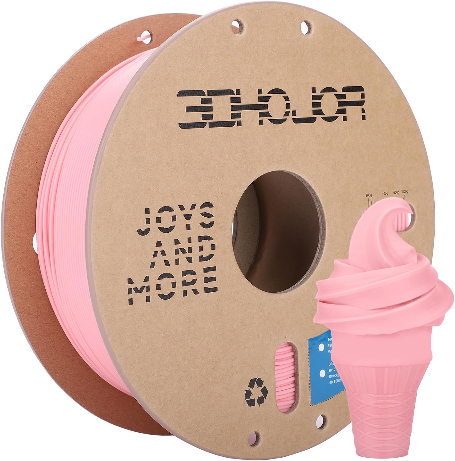 Detalle de 3DHoJor PLA+ 3D Printer Filament 1.75mm