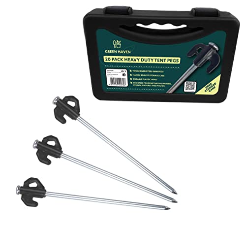 Thumbnail 6 de Green Haven 20 Pack Heavy Duty Tent Pegs – Galvanised Steel Ground Stakes